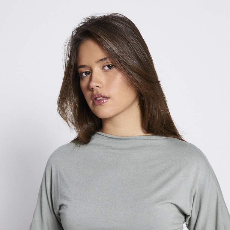 Drape top "Elsa" Light Army Green